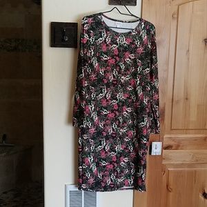 NWT,  LulaRoe Debbie Dress in Floral Print